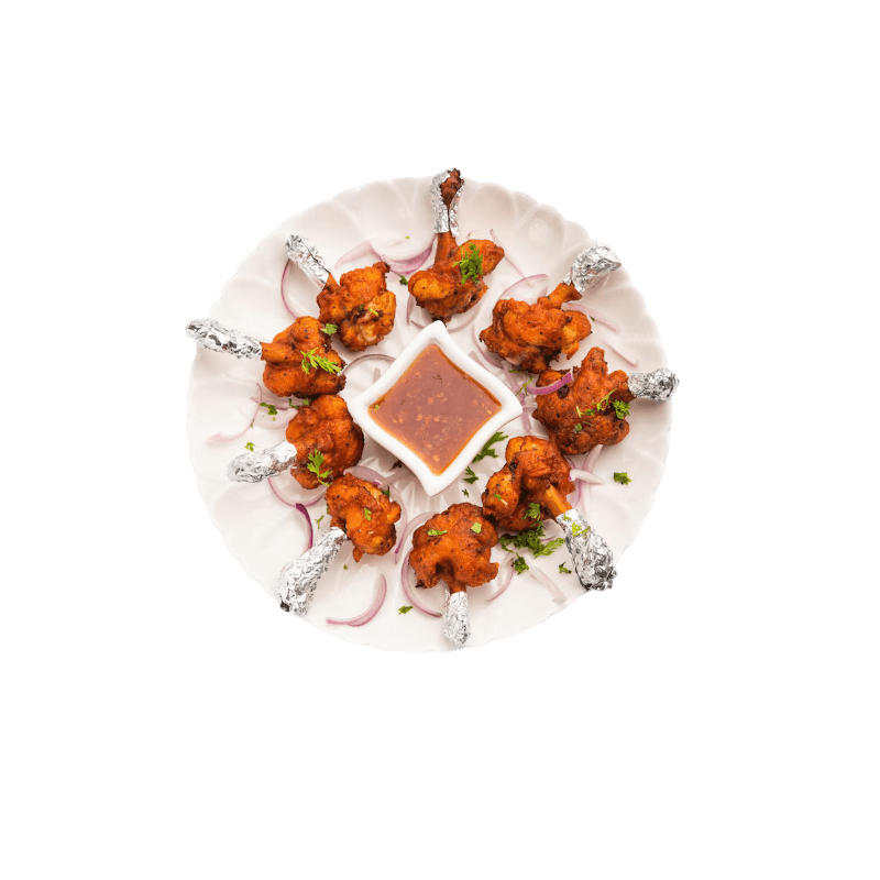 Spicy Schezwan Chicken Lollipops