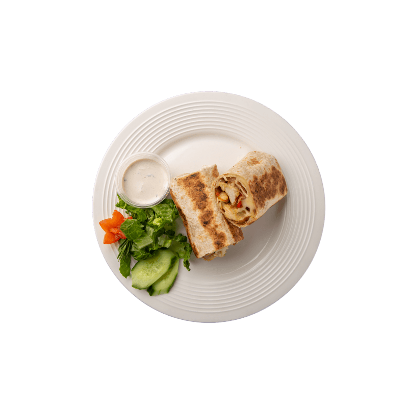 Cheesy Grilled Chicken Wrap